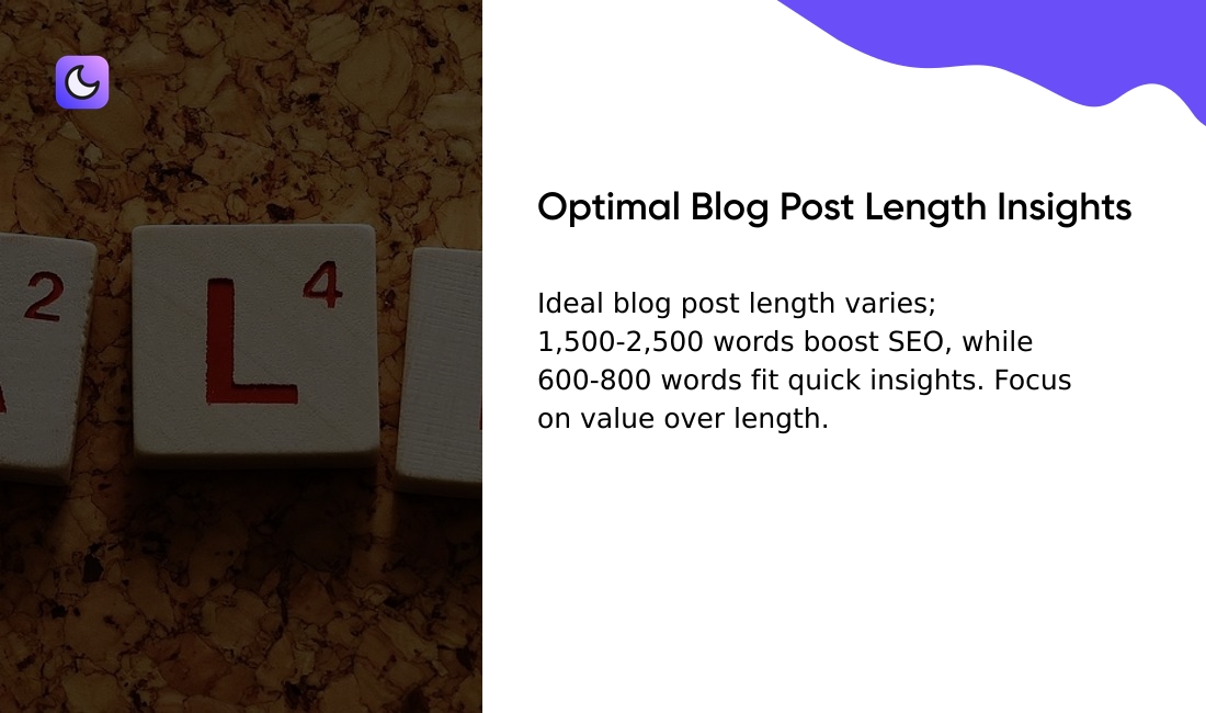 What is the optimal length for a blog post?